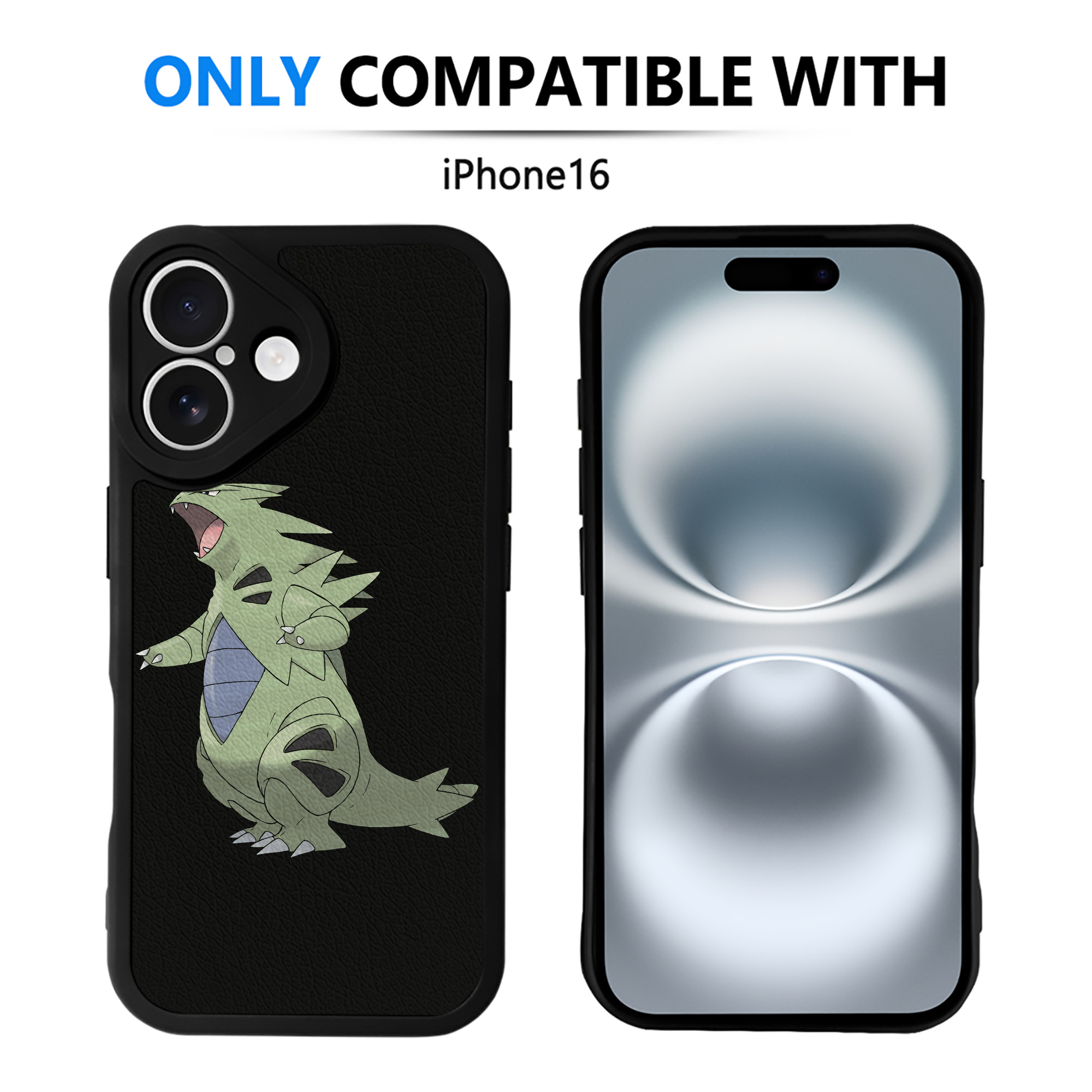 （画像用） ポケットモンスター Pokémon 【iPhone 16シリーズ対応】シリコンスマホケース（レザー調） 材質：シリコン